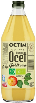 OCET JABŁKOWY 6 %  NIEFILTROWANY BIO 750 ml - OCTIM