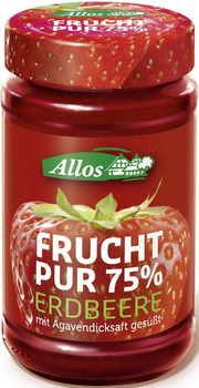 MUS TRUSKAWKOWY (75 % OWOCÓW) BIO 250 g - ALLOS