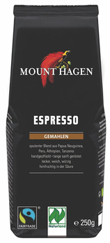 KAWA MIELONA ARABICA 100 % ESPRESSO FAIR TRADE BIO 250 g - MOUNT HAGEN