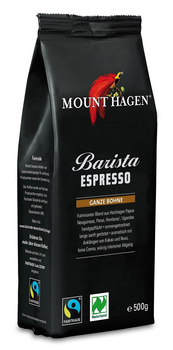 KAWA ZIARNISTA ARABICA/ROBUSTA BARISTA ESPRESSO FAIR TRADE BIO 500 g - MOUNT HAGEN