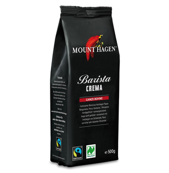 KAWA ZIARNISTA ARABICA 100 % BARISTA CREMA FAIR TRADE BIO 500 g - MOUNT HAGEN