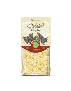 MAKARON (2-JAJECZNY) KRAJANKA CIENKA BIO 250 g - BARTOLINI (SIELSKA KLUSKA)