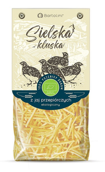 MAKARON (Z JAJ PRZEPIÓRCZYCH) KRAJANKA BIO 250 g - BARTOLINI (SIELSKA KLUSKA)